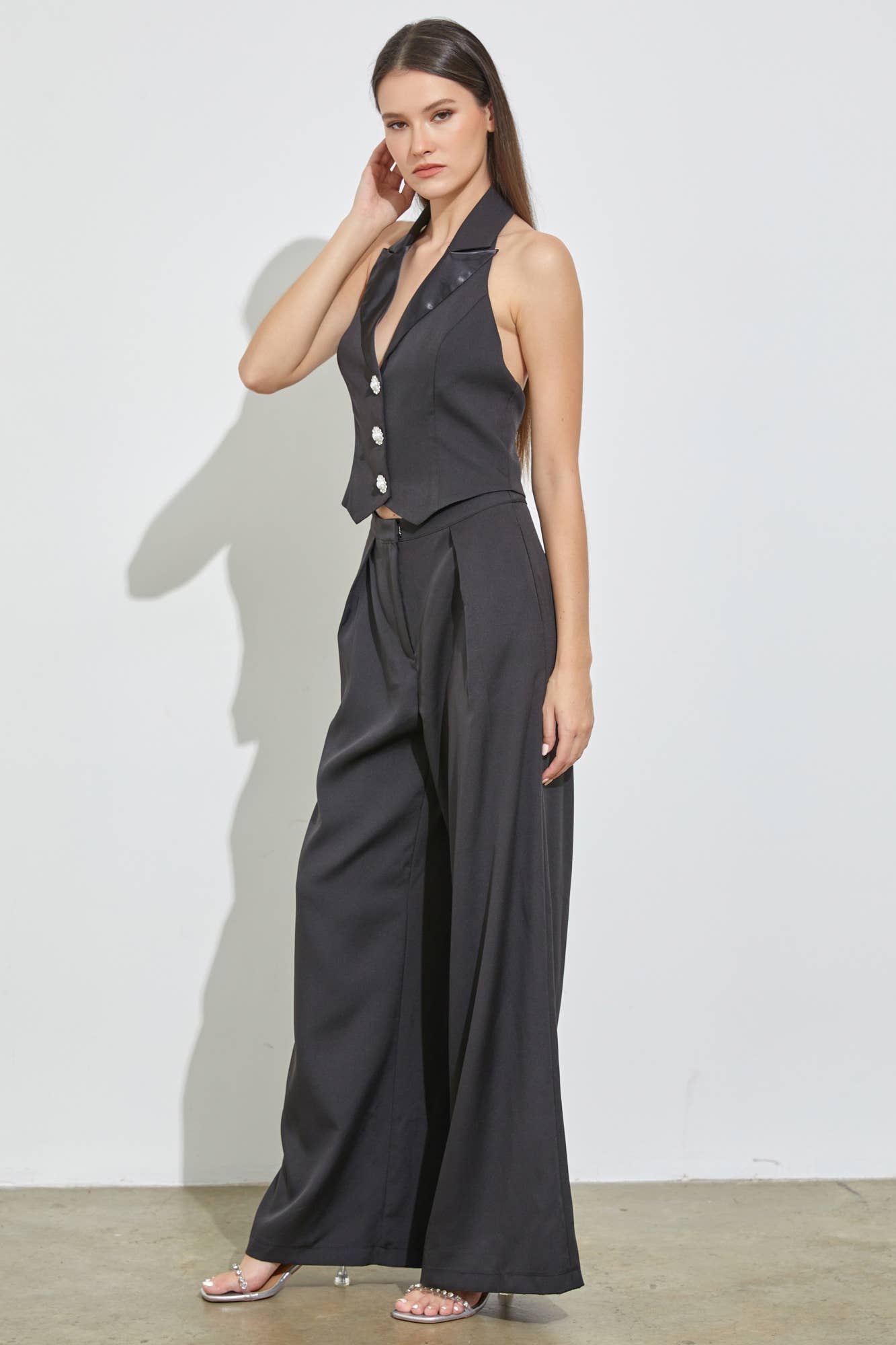 Tuxedo Vest Jumpsuit